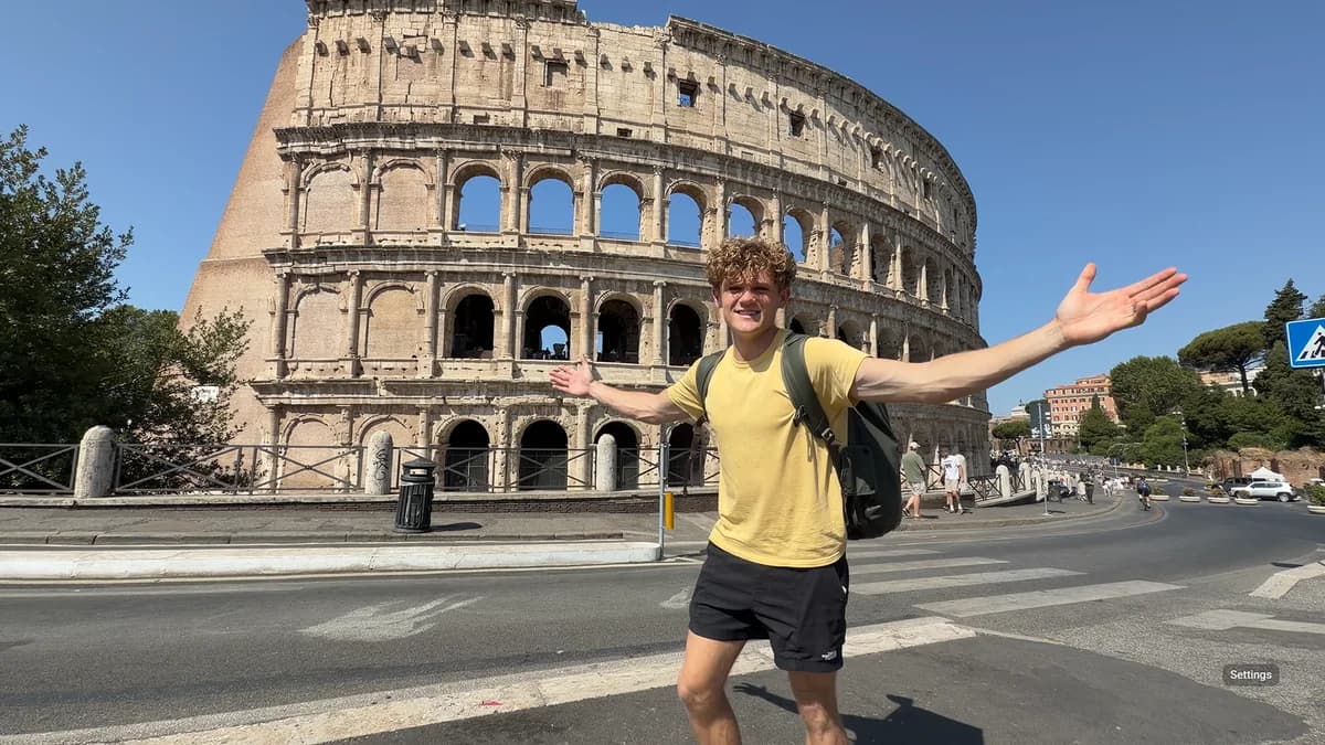 Source travel frame at the Colosseum